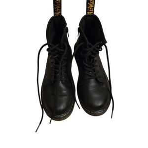 Dr. Martens Black Leather Combat Boots